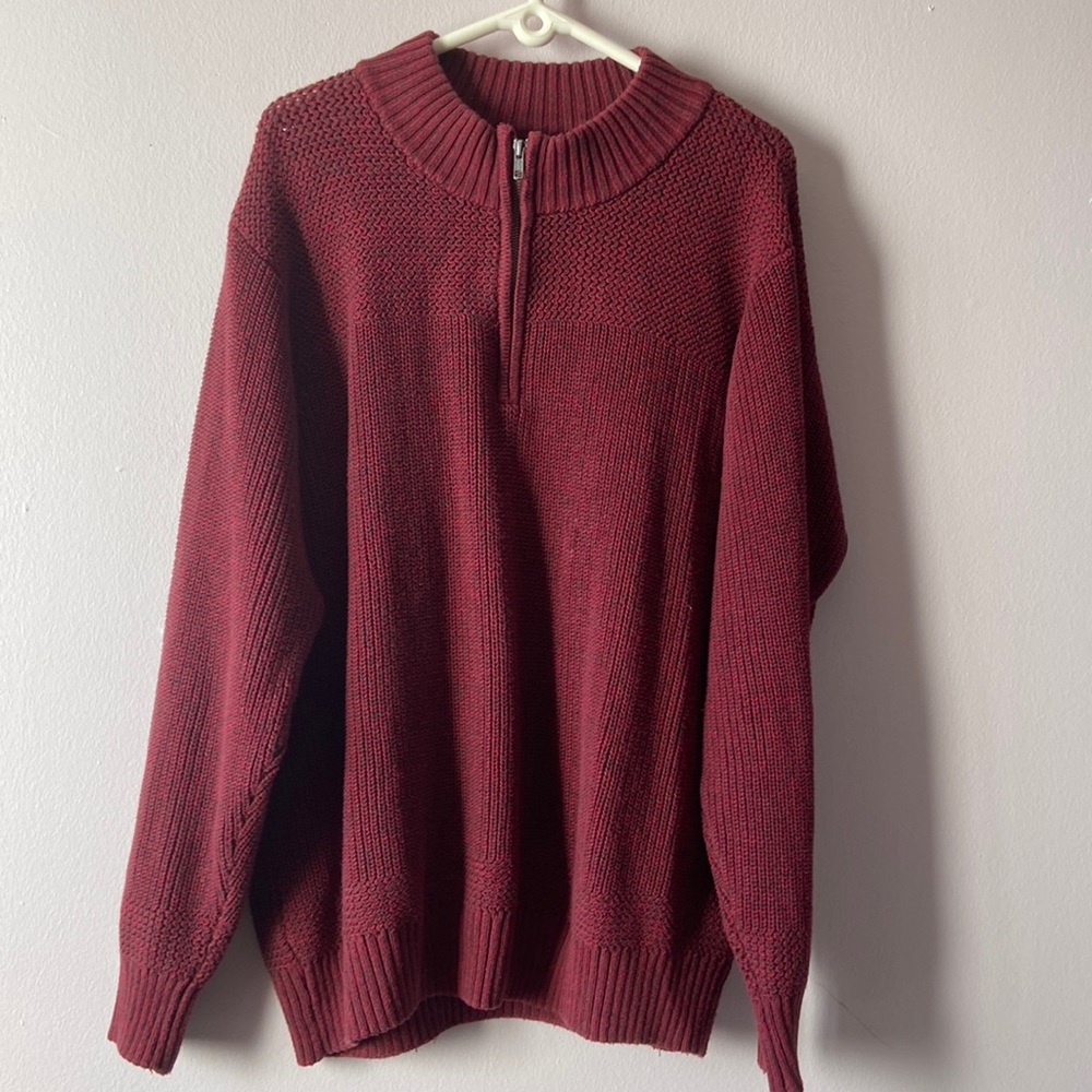 Vintage RED HEAD BRAND Co. Heavy knit Warm Sweater Maroon size XL